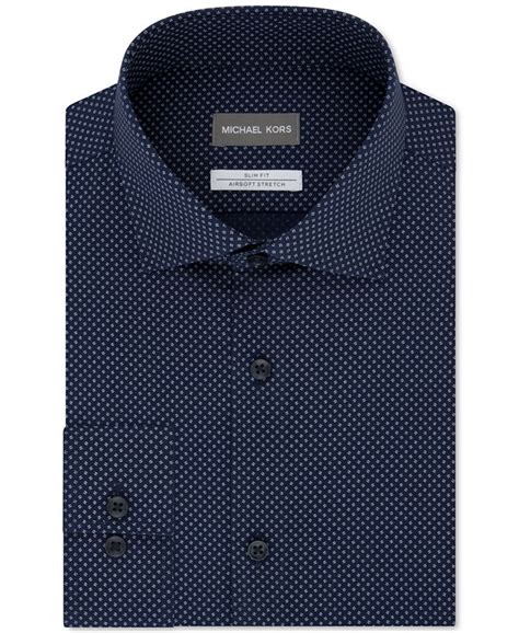 michael kors slim-fit airsoft non-iron stretch dress shirt|Michael Kors airsoft dress shirt.